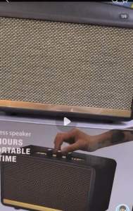 M18 ลำโพงบลูทูธไร้สาย - ใหม่ล่าสุด ปรับเสียงเบส แหลมได้