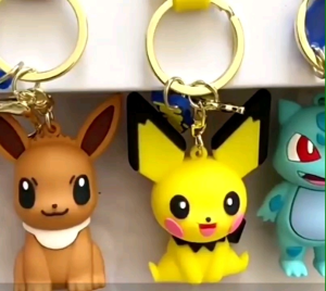 Gantungan Kunci Tas Sekolah Pokemon Pikachu Lucu Gemoy