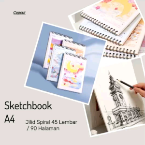 Beruang Kertas Buku Gambar A4 & Alat Tulis Buku Sketsa