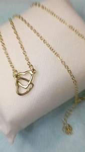 Medanbro Acc-1555 Korean style Kalung rantai wanita Aksesoris fashion 2 love motif