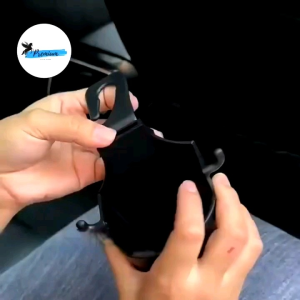 Pegasus Premium Auto Care Seat Cup Holder Hitam Universal Untuk Semua Jenis Mobil Tempat Taruh Botol Minum HP Tas Gantungan Jok Mobil Anti-Turbulensi Tahan Haus Dan Lama