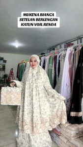 Mukenah Bianca Voil Atas Bawah + Free Tas