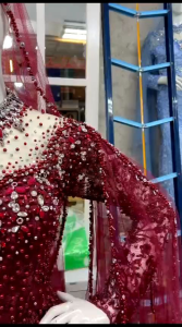 Gaun Pengantin Slim Dress Ekor Chongsam