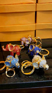 กุญแจ กุญแจช้าง กุญแจช้างติดคริสตัล