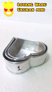 CETAKAN NASI / TUMPENG MOTIF WARU UK. MINI - PROMO ISI 3 PCS