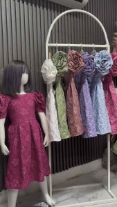 [ACTUAL PHOTO] 010 | CYC Lolita Embossed Jacquard All Occasion Filipiniana Inspired Midi Dress