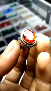 Cincin Batu Permata Paparacha: Cincin Taman Murah & Desain Elegan