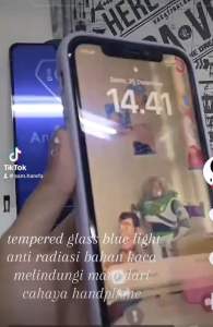 tempered glass blue light/anti radiasi iphone 16PRO MAX 16PLUS  15 pro max 15 plus 14 plus 14 pro max 13 mini 13 pro max SE 2020 SE 2021 SE 2022 12 pro max 7plus 8plus 6plus 6Splus 6S 5G 6G 7G 8G anti gores kaca fullayar