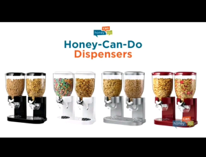 Dispenser Cereal 3 Tabung Wadah Dapur Triple Canister Organizer Counter Food Storage untuk Breakfast Pantry