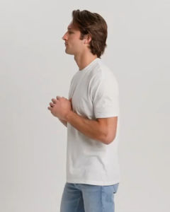 True Classic Men T-Shirts Crew Neck #White เสื้อยืดคอกลมคลาสสิคพรี่เมี่ยม แบรนด์แท้💯%จากอเมริกา สีขาว