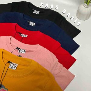 Forgotten Sky Kaos Katun Atasan Anak Laki-laki Pakaian Anak Perempuan Polos Basic Distro Usia 1-12 Tahun