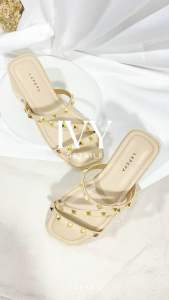 SANDAL LAPEPA IVY Sendal Wanita Teplek Casual Flat Model Duri Slop Empuk Premium