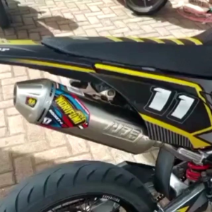 Knalpot Norifumi Rocket 4 KLX 150 BF Dtracker stainless ORIGINAL