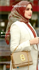 ISELTWALD Series Hijab Buttonscarves Semi Original & Non Logo Plat B Logam