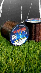 Senar Pancing Master Line Kuat anti Kriting Dan Mudah tenggelam warna coklat cocok buat lomba di kolam empang sungai danau dan laut