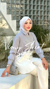 Kemeja  Kerja Wanita Terbaru Viona Shirt by Mdly