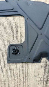 แผ่นกันความร้อนฝากระโปรง FORTUNER & VIGO CHAMP 2012-2014 รุ่นเว้าจมูก ตรงรุ่น