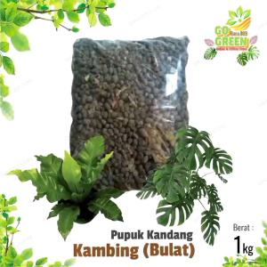 [ Media Tanam Pupuk Kandang Kambing | Kasar/Bulat | Kemasan 1 Kg ]