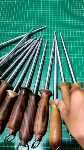 Sharpening dan Honing Asli Baja gagang rosewood (HALUS)