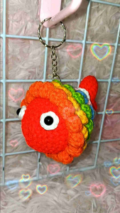 COLOURFUL FISH CROCHET KEYCHAIN 🐟