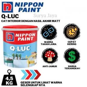 CAT TEMBOK NIPPON PAINT Q-LUC 4.5 KG | GALON