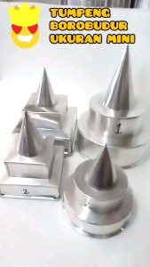 BULAT / KOTAK - CETAKAN NASI TUMPENG MINI BOROBUDUR / TUMPENG CANDI UKURAN MINI TINGKAT 2