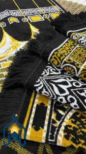 Sajadah Turki Midi Motif Kiswah Tebal Halus Lembut Perlengkapan Shalat Pakaian Muslim