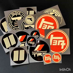 toyota classic logo 3M reflective printed laminated sticker for thumbler cars gadgets laptop etc.