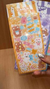 Sumostuff Sticker hologram waterproof kartun lucu stiker anti air scrapbook diy