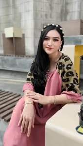 DASTER ANDIN ARAB REMPEL FUJI LEOPARD LALA DRESS || RAYON SUPER GRADE A || MODEL KEKINIAN DEPAN KERUT