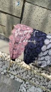 [VELMORRA] Headband Pata Vinky Lace Brukat Matahari Renda Lentur Impor Rambut Wanita Awet Bondu Bandana Korea