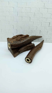 Pipa Cangklong Kayu Liwung Macan Bulat Model S M31