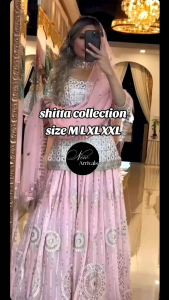 [PRE-ORDER] 2026 MAY READYMADE GRAND BOLLYWOOD LENGHA WITH EMBROIDERY SEQUINS WORK SIZE M TO 2XL ( DELIVERY 10 WORKING DAYS) ETA: 2025-12-30 | WEDDING LEHENGA| INDIAN PARTY WEAR LEHENGA CHOLI