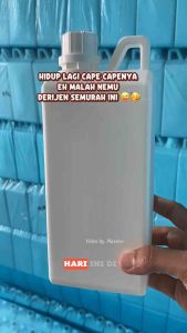 (Isi 30pcs) jerigen 1L 1000ml berat 70gr / jerigen segel 1L warna natural Pk / jerigen 1L hdpe tutup segel