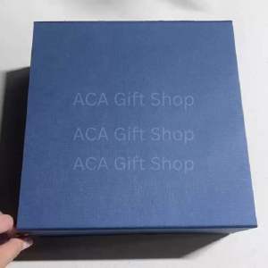 Navy Blue square Flip Top Matte finish. Magnetic 10x10x4” inches