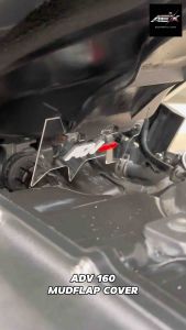 ADV 160 Mudflap Cover – Clear Acrylic w/ Colored ADV Letters Plug & Play Setup Clean Look