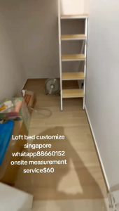 Loft bed customize singapore/store room/smaller room/unity room/study room