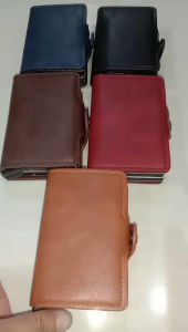 DOMPET KARTU LONTAR DUAL BOX MINIMALIS KEKINIAN RFID BAELLERRY K9121 - Banyak Slot Kartu, Warna Pilihan, Kulit Sintetis - Panjang 10cm