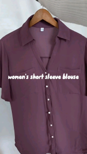 Blouse Wanita V-neck Dua Saku: Desain Terbaru & Kekinian