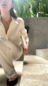 PLOWBRANDS - ​PL0001 "Classic​ straight​  trouser" กางเกงลินินแท้ ทรงกระบอกตรงไม่มีจีบ เลือกไซส์ให้เผื่อ1 size