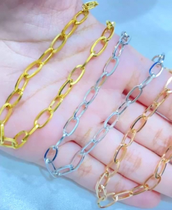 gelang rantai titanium polos Korean style