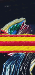 Bet Tanda Jabatan Pimpinan Regu (Pinru), Wakil Pimpinan Regu (Wapinru), dan Pimpinan Pasukan Utama (Pratama) Bordir