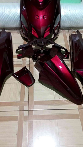 cover body full set halus Yamaha Mio Smile custom Moonlight Red candy tahun 2003 2009