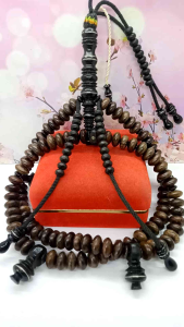 Tasbih Tijani Kayu Kalimosodo Kombinasi Kelor Hitam H515