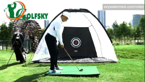 Combo Lồng Tập Golf 3m  x2m + Thảm Swing 125m x 1m ( Tặng kèm 10 bóng golf xốp và 2 Tee cao su )