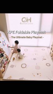 Comfort and Hugs Foldable And Portable Babys Play Mat Educational Extra Large Foam Playmat Crawl Mat Reversible Waterproof Portable Double Sides Kids Baby Toddler Outdoor or Indoor Use