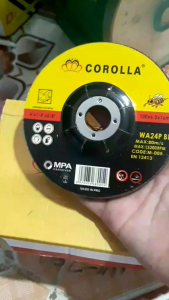 5 viên Đá Mài Phi 100 x 6 x16mm thương hiệu Corolla màu đỏ và xanh