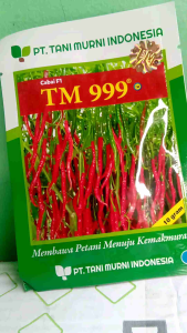 Benih Cabai Cabe Keriting Merah Hibrida TM 999 Tani Murni Indonesia 10 gram