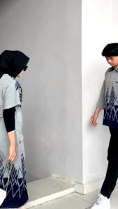 RAISA DRESS TENUN DEEP GREY - COUPLE BAJU TENUN