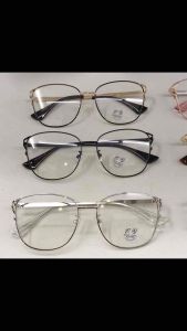Iconsunnies New design eyeglasses over sized cat eye frame metal Repleaceble lens and Antibluelight